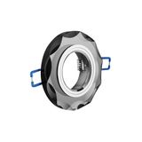 Spot luminaire housing BRILLANTE, IP20, glass, round, black