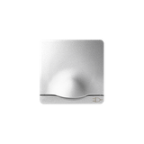 Cover for single socket outlet with Schuko earthing, aluminum