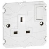 Arteor 1 Gang 5A Double Pole Switched Socket Outlet White