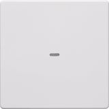 Cover for 1gang for push-button module, clearlens, Q.1/Q.3, p. white v