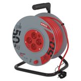PVC Extension Cord Reel with switch – 4 sockets, 50m, 1.5mm2