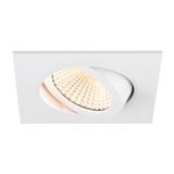 NEW TRIA® 68, recessed ceiling light, 1800-3000K, 60°, IP 20, square, white