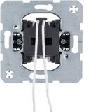 Pull push button changeover contact