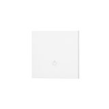 Single button for switches and push buttons, white matt