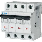 Miniature circuit breaker (MCB), 2 A, 4p, characteristic: C