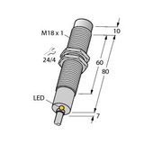 Inductive Sensor With Increased Temperature Range   NI8-M18-AZ3X/S120