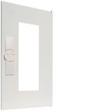Door, univers, right, transparent, RAL 9010, for enclosure IP44 500x30
