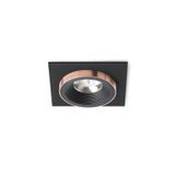 SHARM SQ I recessed black/black copper 230V LED 10W 24° 3000K