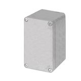 Aluminium push-button enclosure M10 85x140x85, unpainted, undrilled, without cable entry