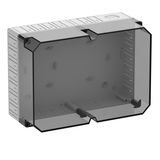 Empty enclosure, transparent, Type of protection IP30, Impact strength IK07, Protection class II, Rated voltage 690V AC, Halogen free