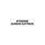Vinyl label, 68x19mm, (attenzione scariche elettriche)