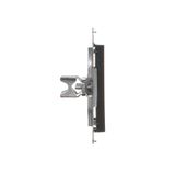 Cover for double socket outlet with earthing, white