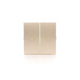 Roller blind rockers for SZP1WM, Gold matt, metalic
