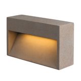 CONCRETO L, WL wall-mounted light grey, 12W, 570lm, 3000K