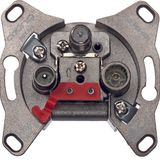Antenna outlet CATV/DATA 3-gang loop-through type 14dB 5-1006MHz