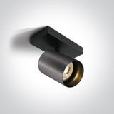METAL GREY GU10 10W DARK LIGHT