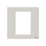 Frame - 1-gang / 3-modules 3"x3" box - ABB logo - Dune