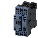 power contactor, AC-3e/AC-3, 17 A, 7.5 kW / 400 V, 3-pole, 24 V DC, auxiliary