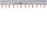 Insulated busbar 3P 63A prong 10mm² 12M