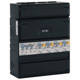S55 pluggable, 3-ph., RCBO 4 gr 1 RCBO 3p+N 44 +55mm