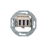 NFN TAE socket, pure white base (similar to RAL 9010), with metal support ring, with expanding claw