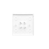 Buttoms for quadruple pushbutton / double roller blind pushbutton without pictogram, (rocker), Simon 24, IP20, champagne matt