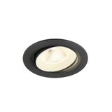 NUMINOS© MOVE L, recessed CL 4000K, 20ø, IP20, round bl/wh