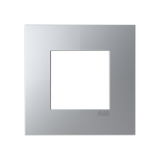 Frame 1-gang - ABB logo - Silver