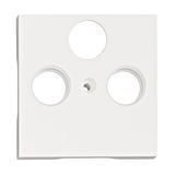 TV cover for HSBK, antenna box, 3-hole, white