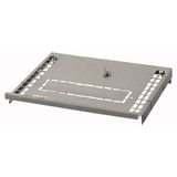 XPN4F-D-MCB04 Partition, NZM4 component mounting area/cable connection area, fixed mounting with rotary handle, main busbar back, W=425mm