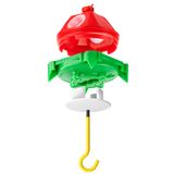 Luminaire connection box with cover, with light hook