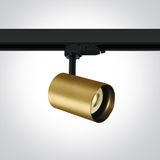 BRUSHED BRASS GU10 10W TRACK SPOT DARK LIGHT