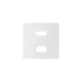Cover for USB + HDMI (v1.4) socket, female, white