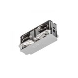 EUTRAC straight joint, electrical silver grey 230V