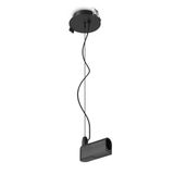 42004PR/B BLACK P&P RECESSED BASE WITH POWER SUPPLY CABLE