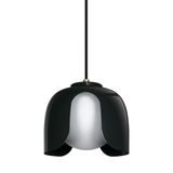 DECOR COROLLE PENDANT E27 BK LEDV