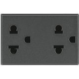 AXOLUTE - DUPLEX EURO-US 2P+T 16A SP
