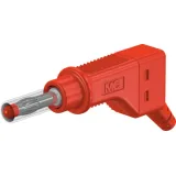 4 mm plug, screw connection, 1.0 mm², CAT II, red, 66.9327-22