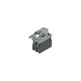 Complete unit with white LED holder, contact block 1NC and fixing adapter