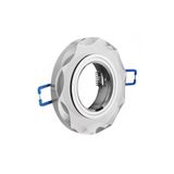 Spot luminaire housing BRILLANTE, IP20, glass, round, white