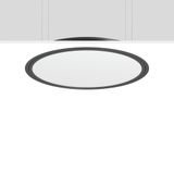 TRIONA round, 70 W, 6450 lm, 830, anthracite, DALI Recessed ceiling lu