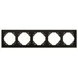 FIVE-GANG FRAME MATTE BLACK