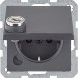 SKO Sock out hing cov, f-m lock - diff clo, Q.1/Q.3/Q.7, anthr velv