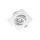 LED spotlight VOLARE, 5 W, 400 lm, 4000K, AC175-250V, PF>0.5, RA>80, IP20, 38°, square