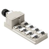 Hood distributor, M12, 30 V, A-coded, LED: No, LED initiator: No, Wiring type: PNP