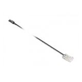 Transparent connector for LED strips COB with cable 2 m, mini AMP male