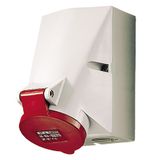 Wall socket 32A 4P 6H400V IP44 HW/VN