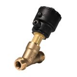 Angle-seat ext operated valve, AV210A, G, 3/4, PTFE, Function: NC
