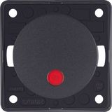 Control push-button, NO contact, red lens, Integro - Design Flow/Pure,