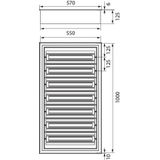Flush-mounted distribution board DARP-168 "Quiteline" 7x24